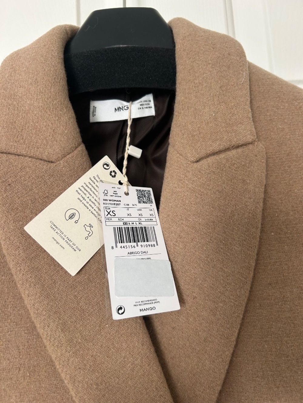 NWT Mango camel topcoat - Picture 3 of 4